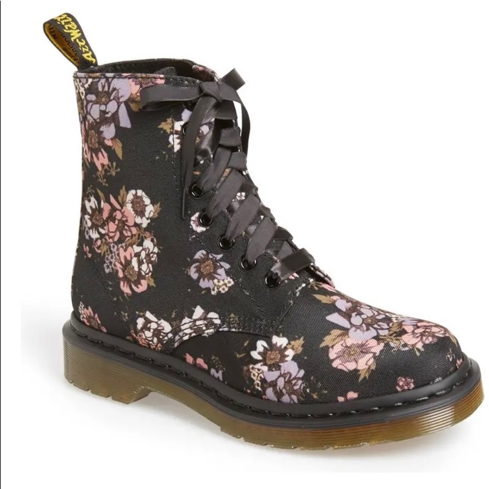 Dr.Martens Floral Canvas Boots